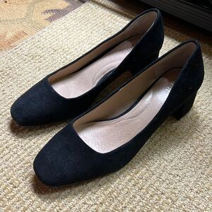 J Jill Chunky Heeled Black Shoes 8